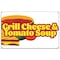Signmission Grilled Cheese And Tomato Soup Banner Concession Stand Food Truck Single Sided B-72 Grilled Cheese And Tomato Soup19 - alternate 1